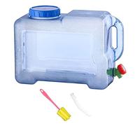 Almencla Carafe de Stockage d'eau Portable pour Le Camping avec Robinet Distributeur de Boissons, Contenant de 2 Gallons pour, Voiture, Cuisine, Couvercle sans Trou