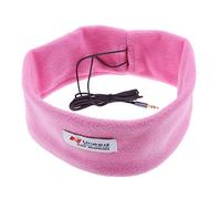 Almencla Casque De Sommeil Masque pour Les Yeux Lunettes De Soleil Lavables Et Confortables Casque Filaire - Rose