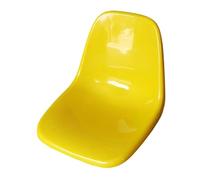Almencla Chaise avec Dossier en PP, Siège Baquet en PP, Conception sous Vide à Double Couche, Stabilité, Durabilité, Sièges Baquets Moulés pour Cafés et, Jaune