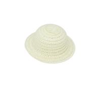 Almencla Chapeau de Poupée 10cm Accessoire pour Jouer Vêtement de Poupée Soleil Tressé Conçu pour Exposition Collection Prise de Vue Usage Ordinaire , S80 Beige