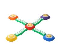 Almencla Children Sensory Stones Pierres d'Équilibre Dômes Sensoriels Sections Courbes Pont Parcours Modulable Effets Sonores Surface à Relief en PP TPE pour