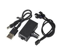 Almencla Contrôleur de Ventilateur Régulateur PWM Pompe 4 Broches Contrôle Précis Usb Type C Polyvalent Adapté à Installation Informatique Bure , Câble 1 à 2
