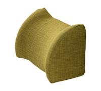 Almencla Coussin de Dos Oreiller Soutien Du Bas Du Dos en Éponge et Lin Zippé Amovible pour Bureau Canapé Adapté pour Relaxation Travail Chambre, Vert
