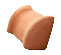 Almencla Coussin de Dos Oreiller Soutien Du Bas Du Dos en Éponge et Lin Zippé Amovible pour Bureau Canapé Adapté pour Relaxation Travail Chambre, Orange