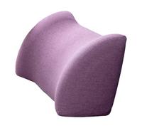 Almencla Coussin de Dos Oreiller Soutien Du Bas Du Dos en Éponge et Lin Zippé Amovible pour Bureau Canapé Adapté pour Relaxation Travail Chambre, Violet