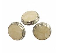 Almencla Couvre-valve de Trompette Couvre Valve Capuchon Bouchon Élément en Cuivre Conçu pour Durée Montage Rapide Remplacement Complet des Pièces Usées Adapté, Bouton Doigt 3PK