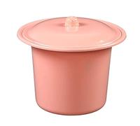Almencla Crachoir Compact En Polypropylène Léger avec Couvercle, Résistant Aux éclaboussures et, Urinoir Portable, Pot de Chambre pour Voiture, Maison, ROSE