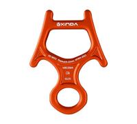 Almencla Dispositif D'assurage pour l'escalade, Anneau de Rappel, Système D'assurage pour Corde Simple, Alliage D'aluminium pour Activités sur, Orange