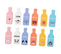 Almencla Ensemble de 12 Jeux D'association En Bois pour Enfants - Jouets D'éveil pour Les Garçons et Les Filles D'âge Préscolaire