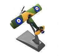 Almencla Figurine Avion Maquette Avion Modèle Die-cast Réplique Historique Alliage Détails Complets Cockpit Hélice Marquages avec Support Convient aux, Spad XIII