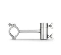 Almencla Fishing Rod Holder Porte-Canne à Pêche Support Tubulaire Fixation par Serrage sur Railing Support de Tube Rond Acier , Diamètre De Tube Applicable 21-28mm , Version Tube Horizontal