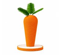 Almencla Griffoir en Forme Texturé Griffoir Résistant Poteau à Griffer Sil pr, Orange