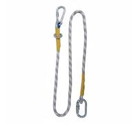 Almencla Harnais de Sécurité Antichute Sangle avec Crochets Longe Résistante Absorbeur de Chocs Réglable en Polyester pour Utilisateurs Adaptée aux, Corde De Suspension 2m À Crochet Simple Petit
