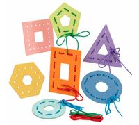 Almencla Jeu Laçage Planches Géométriques Préscolaire Planche à Enfiler Interactif Planche à Enfileur n pr Activité Maternelle