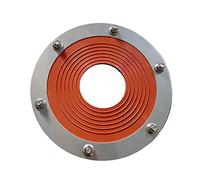 Almencla Joint de Cheminée en Silicone pour Base Ronde de Poêle, Résistant à La Chaleur, pour Tente.