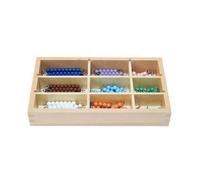 Almencla Kit Dapprentissage du Calcul Perles en Bois Tiges Comptables pour Reconnaissance s Chiffres Activités Mathématiques Manipulatives pour Jeunes Enfants à la, Multi 7MM 90PC