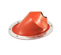 Almencla Kit de de Conduit de Cheminée Portable en Silicone Haute Température, Robuste et, à Base Ronde, pour Tentes D'atelier et Camping en