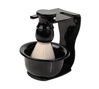 Almencla Kit de Rasage 3 Pièces Comprenant Un Bol, Une Brosse et Une Brosse de Barbier. Idéal pour L'entretien de La Barbe et Le Nettoyage de La Barbe. Cad