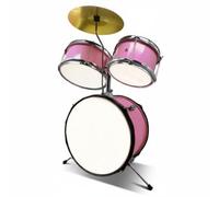 Almencla Kit Percussion Enfant avec Cymbales et Siège Réglable pour Développer la Précision Rythmique et la Concentration Pendant s Séances Jeu Créatives à l'Habitat Familial , Color to 2