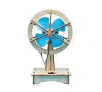 Almencla Kit Scientifique de Construction d'un Ventilateur électrique à Tête Oscillante - Jouet éducatif