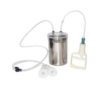 Almencla Kits de Traite pour Bre t Vaches, Pompe à Vide Manuelle pour Vaches, Machine à Traire Manuelle Portable de 2 L pour Bre daptée Aux Fermes Int