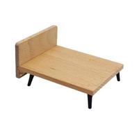 Almencla Lit de Maison de Poupée Enfant Meubles de Chambre pour Poupée Ensemble Mini Accessoires de Chambre Design Bois Réaliste Échelle1 12 Adapté au Jeu d'Imitation Décoration de Pièce Collection