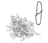 Almencla Lot de 100 de Pêche, Connecteurs et Outils pour La Pêche en Eau Douce, avec émerillons à Changement Rapide, pour La Pêche Au Bar, Modèle 4