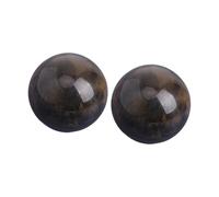 Almencla Lot de 2 Bouchons de Rechange pour Flacons de Parfum - Accessoires pour Flacons de Parfum - Couvercle élégant à Visser, Résine Marron