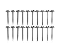 Almencla Lot de 20 Piquets de Tente Réutilisables Gris, Indispensables pour Le Camping et La Fixation de Tapis de Sol et D'auvents.