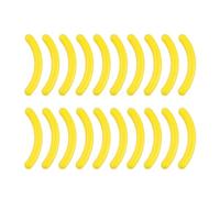 Almencla Lot de 20 Recharges pour Recourbe-cils, Accessoire Cosmétique, Universel, Portable, Facile à Installer, Coussinets de Rechange En Caoutchouc Souple Po, jaune