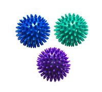 Almencla Lot de 3 Balles de Massage à Picots, Rouleaux de Massage à Picots, Balle de Massage pour Les Pieds, Balle D'exercice pour Les épaules, Le Dos et L, style c