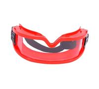 Almencla Lunettes de Protection Polycarbonate Oculaire Sécurité Champ de Vision Résistantes Aux Projections Particules Convient Peinture Rénovation, Rouge