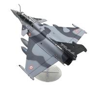 Almencla Maquette d'avion de Chasse Rafale en Métal Moulé sous Pression, Objet de Collection avec Support et Cockpit Réaliste, Idéale pour Décorer Un, Gris