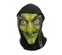 Almencla Masque Sorcière Nez Menton Effrayant Masque Sorcière En 3D Confortable Acsoire Déguisement pr Jeux D'évasion