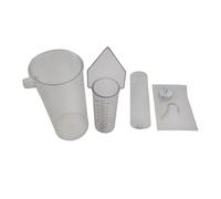 Almencla Modèle de Bécher sur Le Principe de Flottaison, Kit de Bécher avec Principe D', Récipient à Débordement, Bécher En Plastique pour élèves,