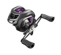 Almencla Moulinet de Pêche en Nylon et Métal, Moulinet de Lancer avec Un Puissant Mécanisme de Freinage de 18 LB et Un Rapport de Transmission Rapide de 7,2:1, Utilisation de La Main Droite