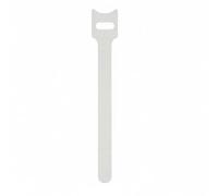 Almencla Organisateur de Câbles Attache Câble Sangle Lien Réutilisable en Nylon Polyester Prise Ferme sans Marquer Gestion des Fils avec Adaptée au Bureau Maison, Blanc, 12-150mm-200pcs