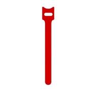 Almencla Organisateur de Câbles Attache Câble Sangle Lien Réutilisable en Nylon Polyester Prise Ferme sans Marquer Gestion des Fils avec Adaptée au Bureau Maison, Rouge, 12-150mm