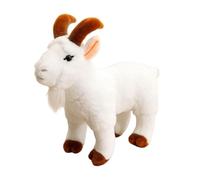 Almencla Peluche Animal, pour Un Couple, Adorable Mouton Réaliste pour Décorer La Maison, à Utiliser Au Lit, en Cadeau D'invité Ou comme Jouet, Blanc