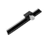 Almencla Plateau de Linéaire de Laboratoire Table de Positionnement Axe de Déplacement Plateforme de Guidage Réglage Fin Progressif par Pignon et Crémaillère, LWX40-L200