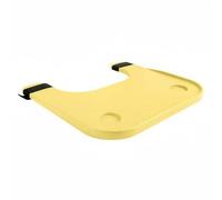 Almencla Plateau Repas Fauteuil Roulant Plateau Dîner Accessoire Mobilité Support Tasse Surface Antidérapante Installation Facile Adapté aux Soins Hospitaliers Vie Quotidienne, Jaune