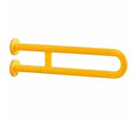 Almencla Poignee Murale pour WC Tube Interieur en Acier Inoxydable 60 Cm Revement Texturé pour une Prise en Main Securisée Supportant un Poids Maximal 200 Kg Pratique pour Espace, Jaune A
