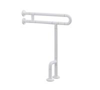 Almencla Poignee Murale pour WC Tube Interieur en Acier Inoxydable 60 Cm Revement Texturé pour une Prise en Main Securisée Supportant un Poids Maximal 200 Kg Pratique pour Espace, C