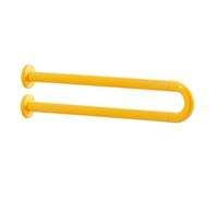 Almencla Poignee Murale pour WC Tube Interieur en Acier Inoxydable 60 Cm Revement Texturé pour une Prise en Main Securisée Supportant un Poids Maximal 200 Kg Pratique pour Espace, Jaune
