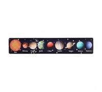 Almencla Puzzle Planète Jeu en Bois Éducatif Système Solaire Plateau Manipulation Planètes Éducatives Coordination Motrice Spatial Adaptée au Public Enfant, Planètes F