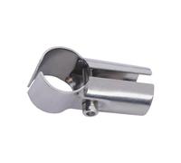 Almencla Raccord de Tube En Acier Inoxydable, Collier de Serrage, Accessoires de Fixation, Connecteur de Tube pour Armoires, étagères, Cadres et Conteneurs, 2 voies