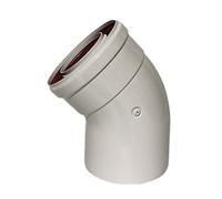 Almencla Rallonge de Conduit de Cheminée, Pièces de Tuyau D'échappement pour Chaudière et Chauffage, Coude de Cheminée Détachable, Tuyau de Poêle pour,