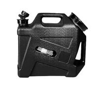 Almencla Récipient à Eau avec Robinet et Couvercle de Rechange, Seau Porte-Eau pour Le Camping, La Pêche et Les Activités de Plein Air, 12L Noir
