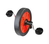 Almencla Roue Avant Tricycle Enfant Roue de Remplacement Roue avec Pédales Pneu Mousse Accessoire Pièce de Rechange Universelle Montage Simple Entretien Facile, Rouge