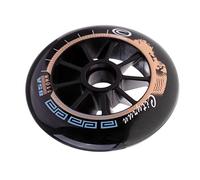 Almencla Roues de Patins à roulettes, Roues de, Roues de Rechange pour Patins en Ligne, Matériau élastique, Adaptées Aux Sports de Plein Air et, Noir, 110mm
